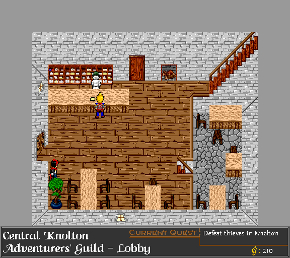 Central Knolton, Adventurers' Guild Lobby