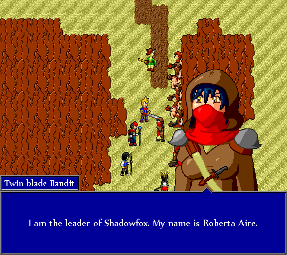 I am the leader of Shadowfox. My name is Roberta Aire.