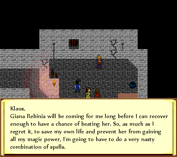 Klaus, Giana Rebinia will be coming for me long before I can recover enough to have a chance of beating her. So, as much as I regret it, to save my own life and prevent her from gaining all my magic power, I'm going to have to do a very nasty combination of spells.