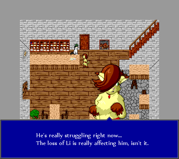 He's really struggling right now... The loss of Li is really affecting him, isn't it.