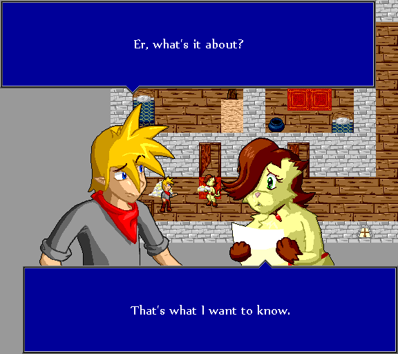 Er, what's it about? That's what I want to know.