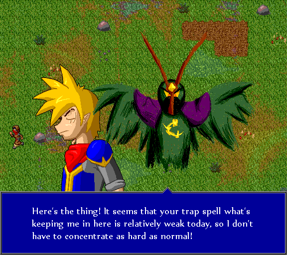 Here's the thing! It seems that your trp spell what's keeping me in here is relatively weak today, so I don't have to concentrate as hard as normal!