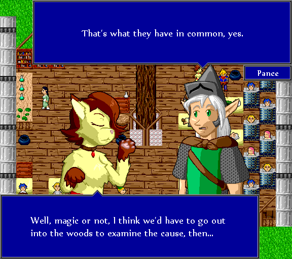 That's what they have in common, yes. Well, magic or not, I think we'd have to go out into the woods to examine the cause, then...