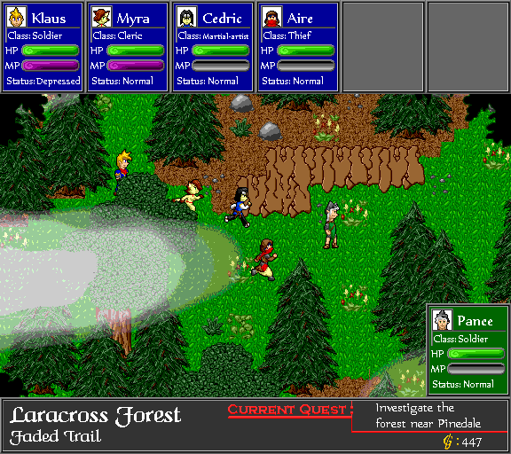 Laracross Forest faded trail