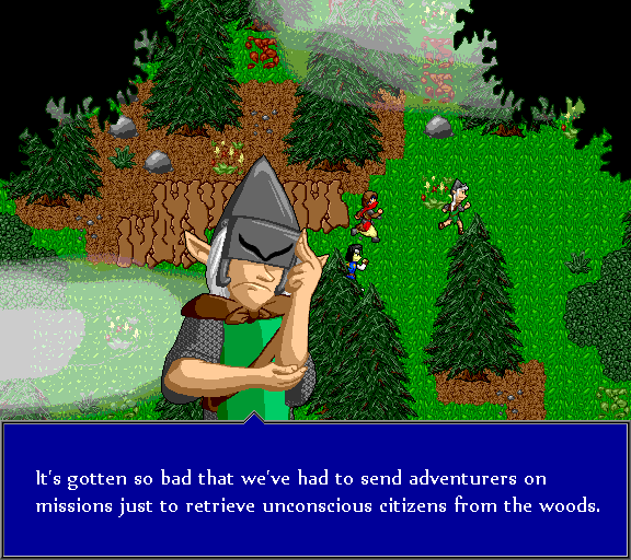 It's gotten so bad that we've had to send adventurers on missions just to retrieve unconscious citizens from the woods.