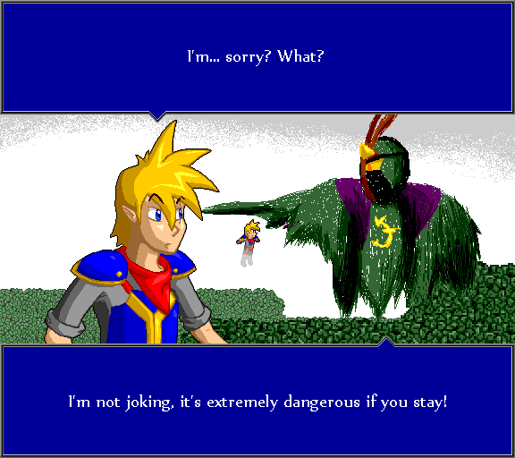 I'm... sorry? What? I'm not joking, it's extremely dangerous if you stay!