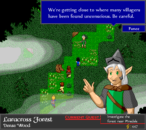 We're getting close to where many villagers have been found unconscious. Be careful.