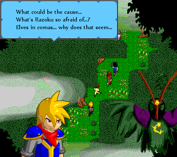 What could be the cause... What's Razoku so afraid of...? Elves in comas... why does that seem...