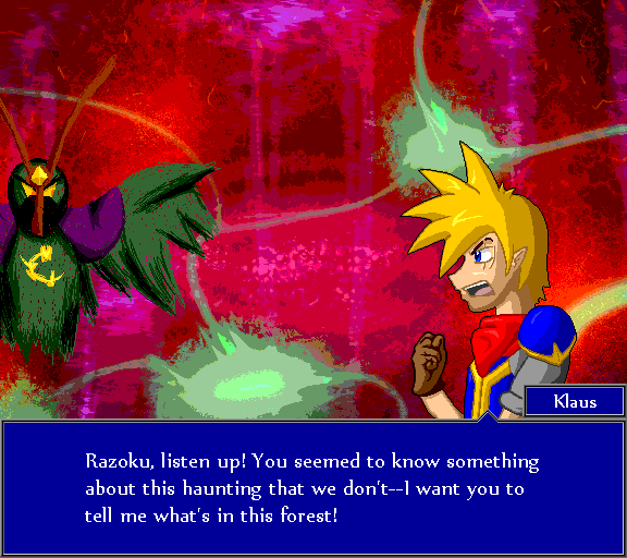 Razoku, listen up! You seemed to know something about this haunting that we don't--I want you to tell me what's in this forest!