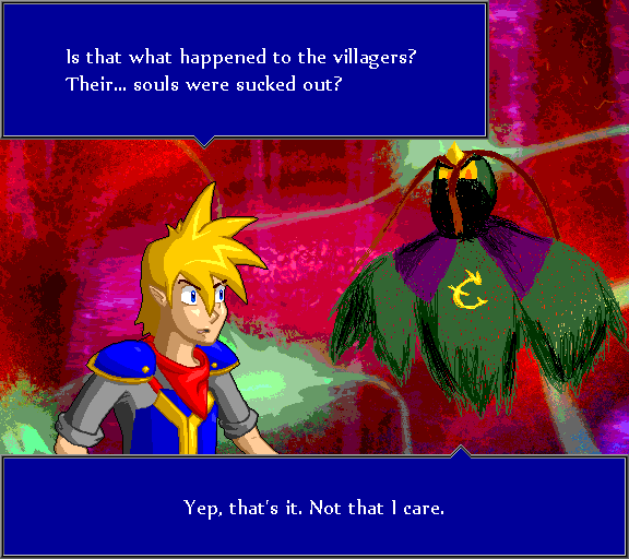 Is that what happened to the villagers? Their... soulds were sucked out? Yep, that's it. Not that I care.