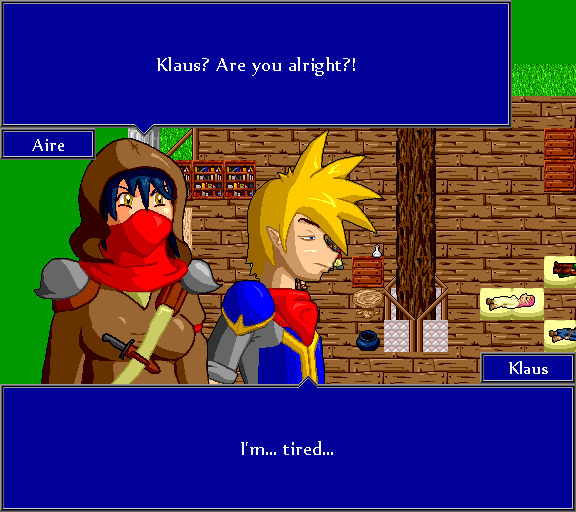 Klaus? Are you alright?! I'm... tired...