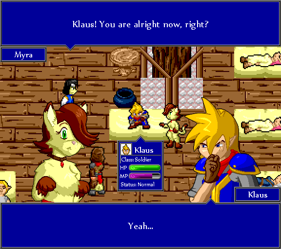 Klaus! You are alright now, right? Yeah...