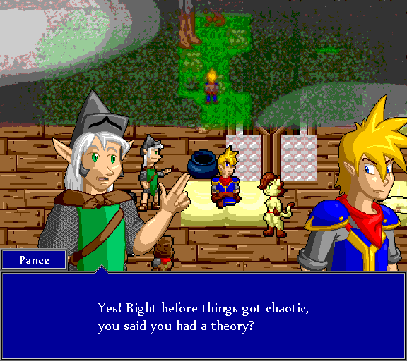 Yes! Right before things got chaotic, you said you had a theory?