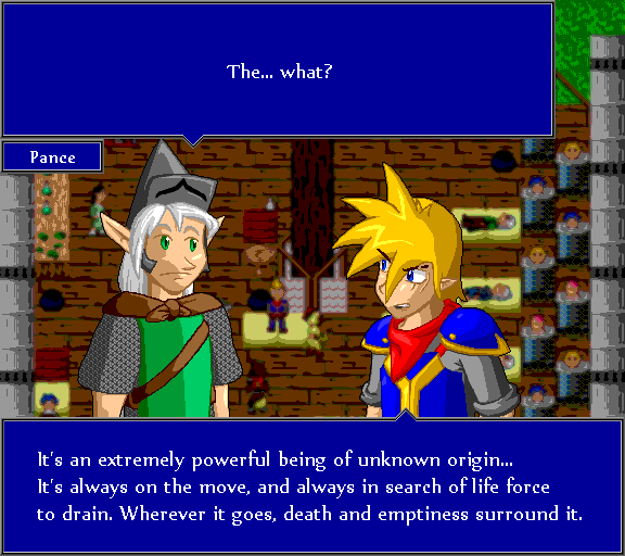 The... what? It's an extremely powerful being of unknown origin... It's always on the move, always in search of life force to drain. Wherever it goes, death and emptiness surround it.