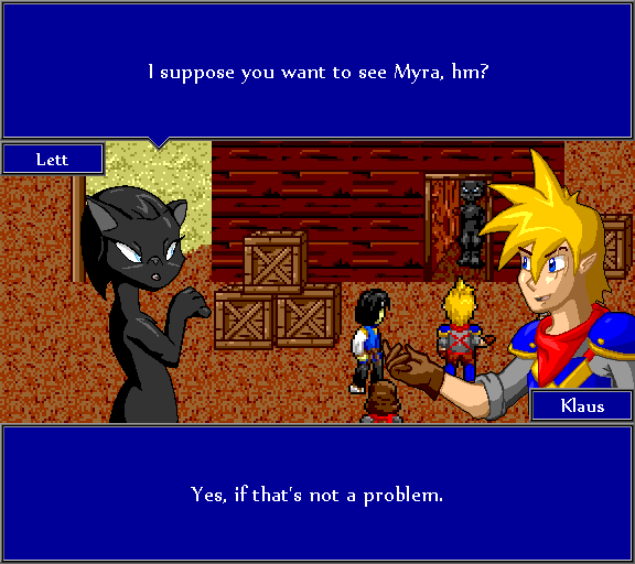 I suppose you want to see Myra, hm? Yes, if that's no a problem.