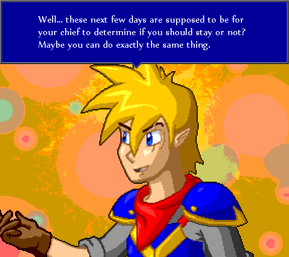 Well, these next few days are supposed to be for your chief to determine if you should stay or not? Maybe you can do the exact same thing.