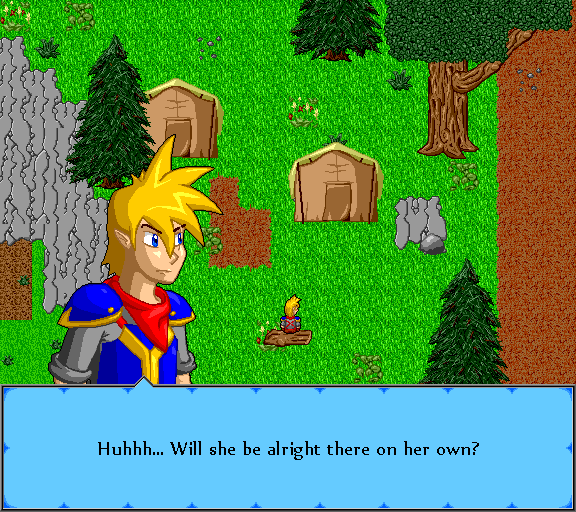 Huhhh... Will she be alright there on her own?