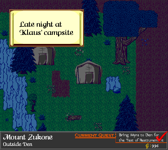 Late night at Klaus' campsite