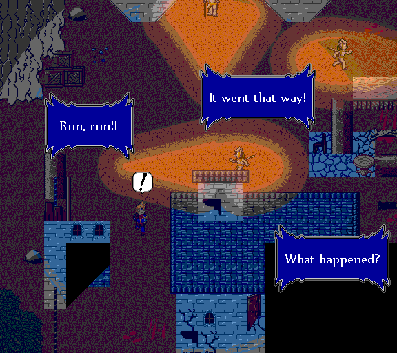 Run, run! It went that way! What happened?