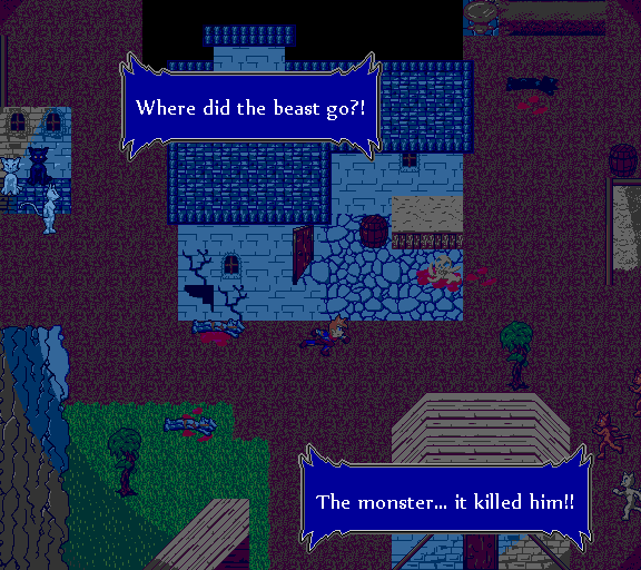 Where did the beast go?! The monster... it killed him!!