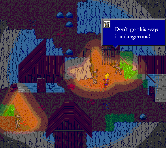 Don't go this way; it's dangerous!