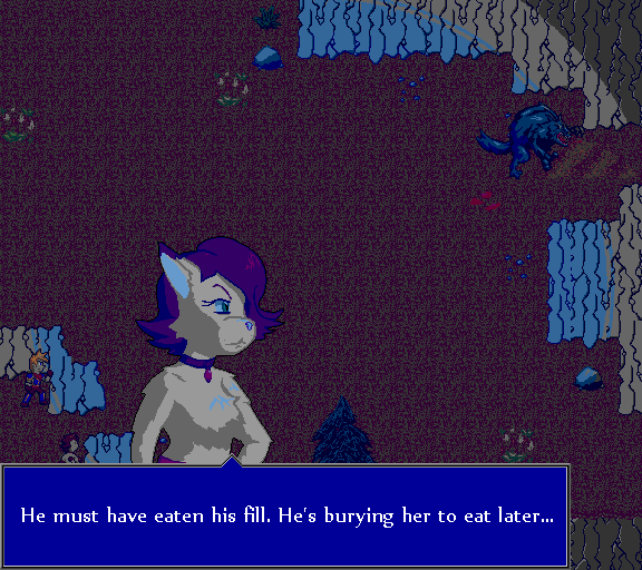 He must have eaten his fill. He's burying her for later...
