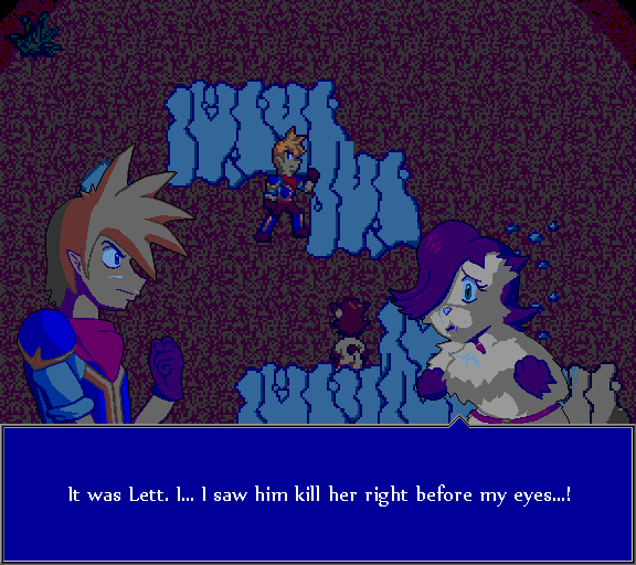 It was Lett. I... I saw him kill her right before my eyes...!
