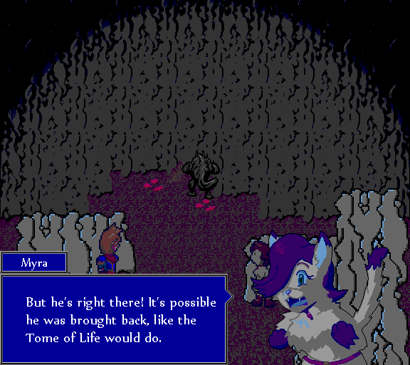 But he's right there! It's possible he was brought back, like the Tome of Life would do.