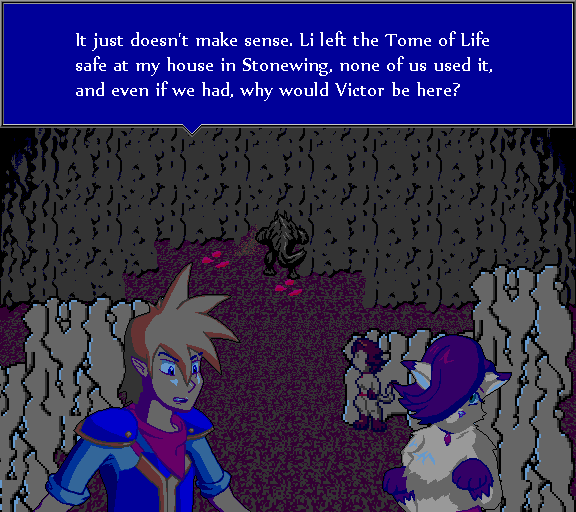 It just doesn't make sense. Li left the Tome of Life safe at my house in Stonewing, none of us used it, and even if we had, why would Victor be here?