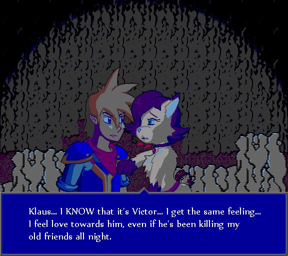 Klaus... I KNOW that it's Victor... I get the same feeling... I feel love toward him, even if he's been killing my old friends all night.