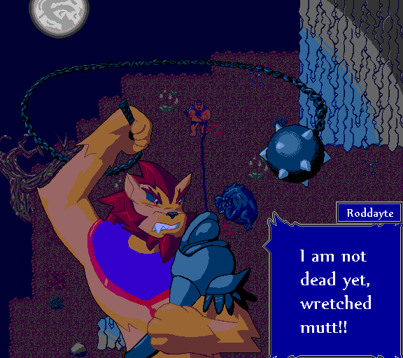 I am not dead yet, wretched mutt!