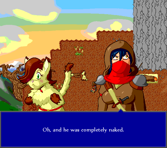 Oh, and he was completely naked.